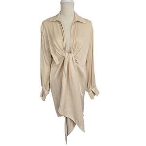 Lovers & Friends Open Tie Cardigan Shirt Sz Small